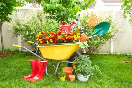 Low-maintenance landscaping in Norwood with sustainable garden elements
